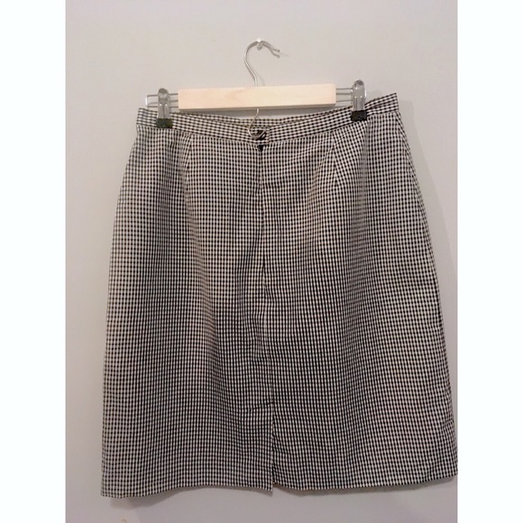 Casual Corner Dresses & Skirts - Vintage Gingham A-Line Skirt